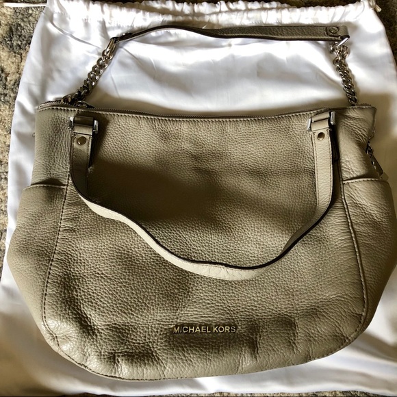 Michael Kors Handbags - Pearl Grey Michael Kors Boho Bag